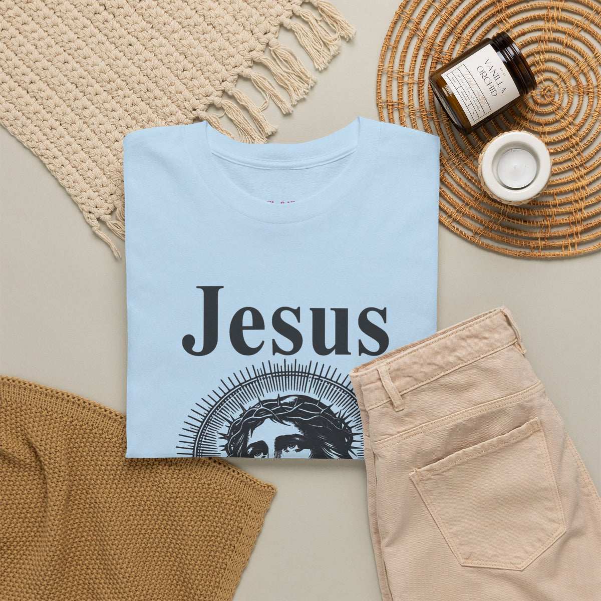 Religious Humor Unisex Heavy Cotton Tee - "Jesus Didn't Look Like This"