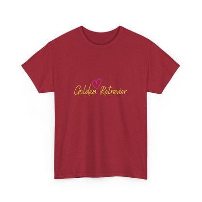 Golden Retriever Woofin' For My Black Cat // Unisex Heavy Cotton Tee - Relationship Dynamics