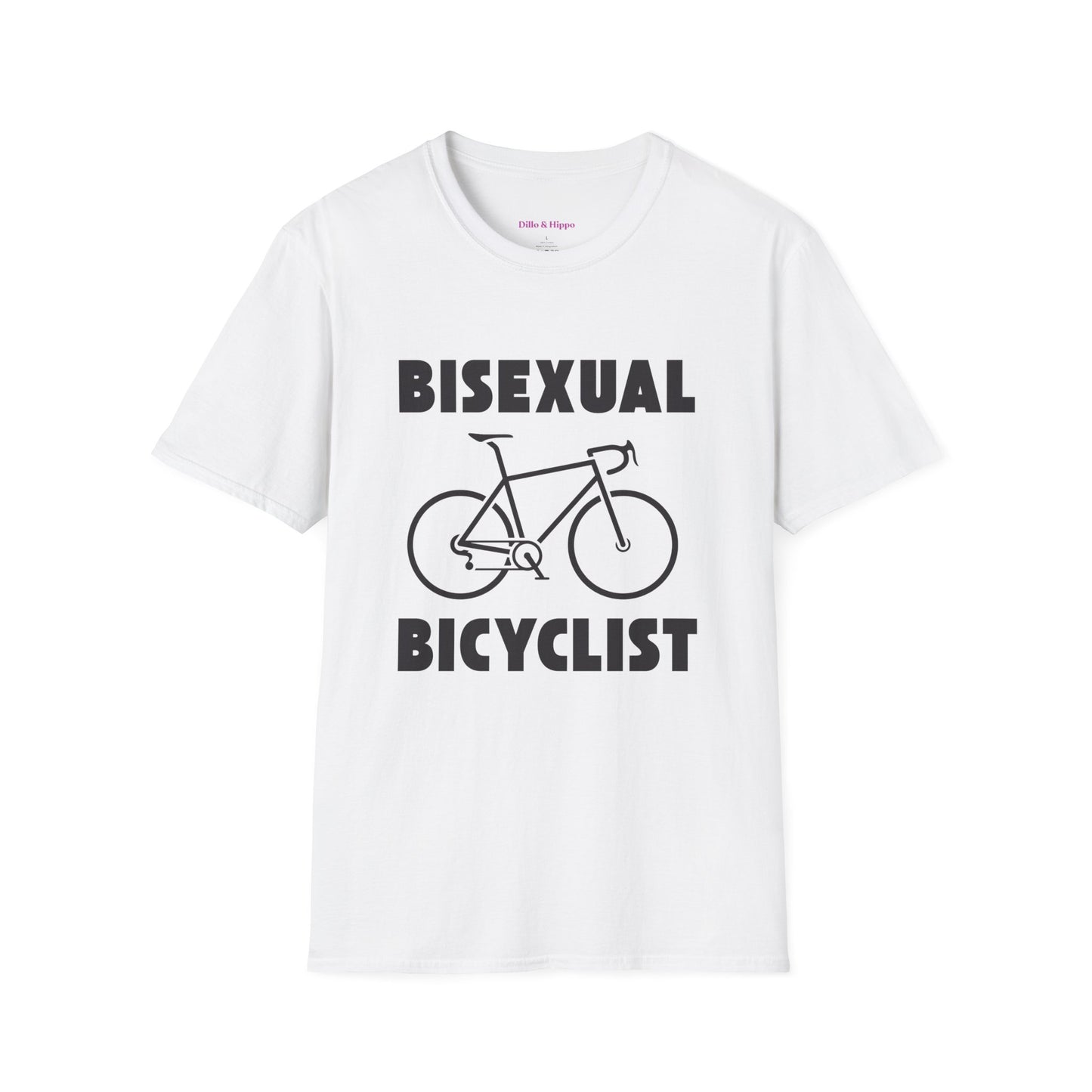 Bisexual (Road) Bicyclist  // Unisex Softstyle T-Shirt