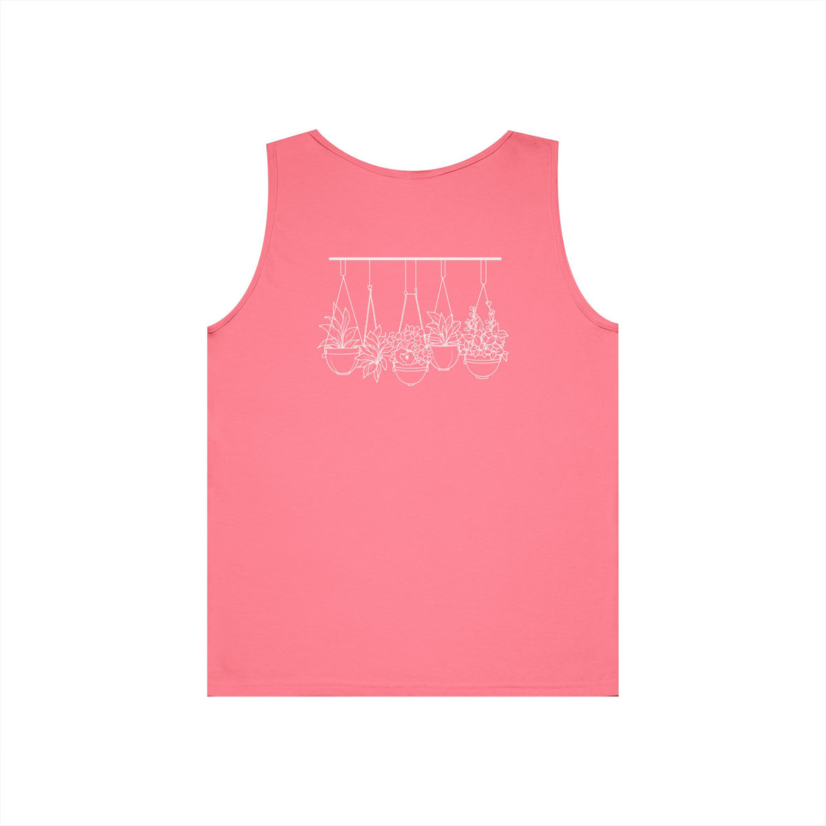 Hangin' With My Buds // Happy Plant Lover Unisex Heavy Cotton Tank Top - Perfect for Gardening Enthusiasts