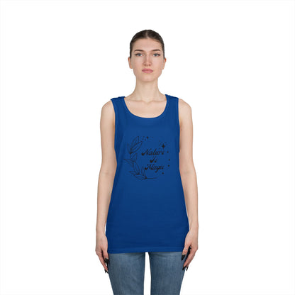 Nature is Magic // Unisex Heavy Cotton Tank Top -  Design for Outdoor Lovers