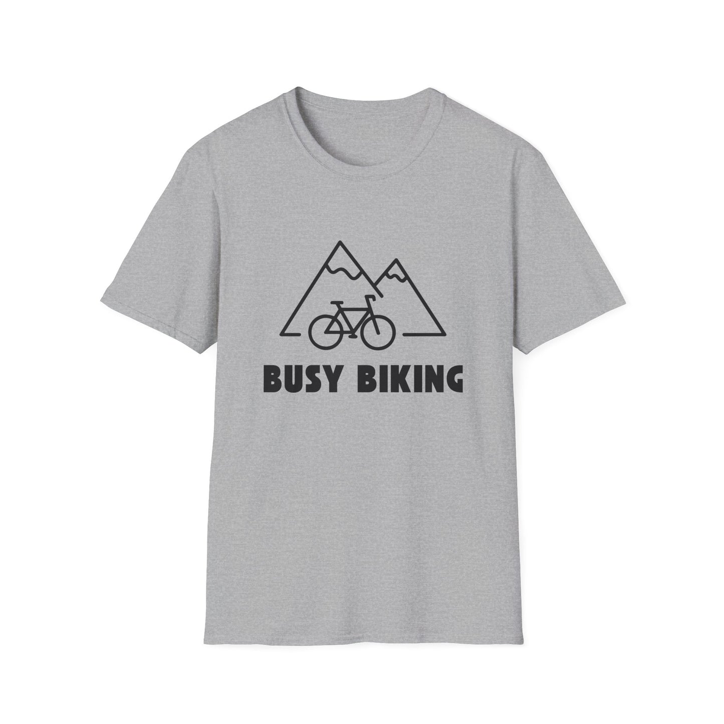 Busy (Mountain) Biking // Unisex Softstyle T-Shirt