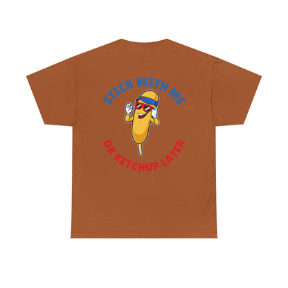 Funny Corndog Season // Unisex Heavy Cotton Tee | Perfect for Food Lovers and Festivals
