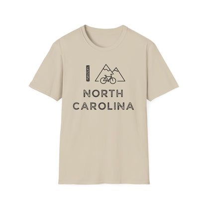I (Mountain) Bike North Carolina // Unisex Softstyle T-Shirt