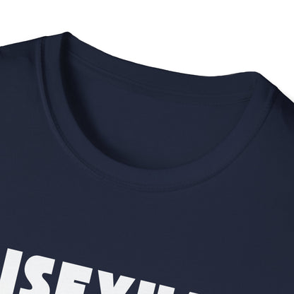 Bisexual (Mountain) Bicyclist  // Unisex Softstyle T-Shirt