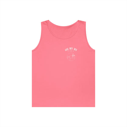 Oh My My - Pocket Placement Cool Vinyl Record // Unisex Heavy Cotton Tank Top - Graphic Tee