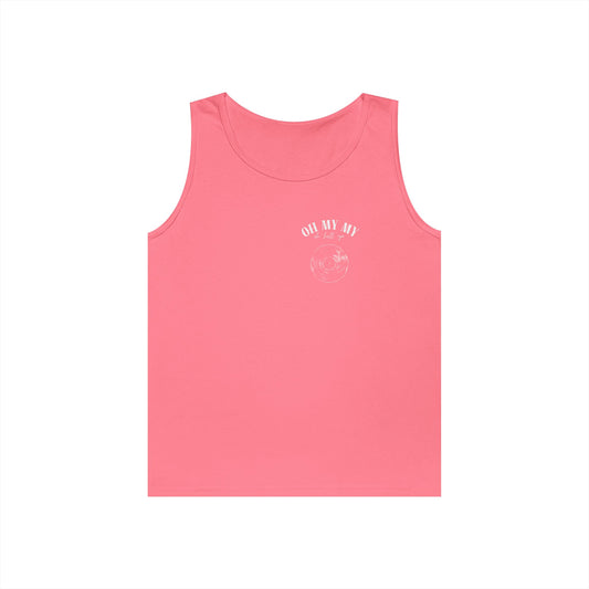 Oh My My - Pocket Placement Cool Vinyl Record // Unisex Heavy Cotton Tank Top - Graphic Tee