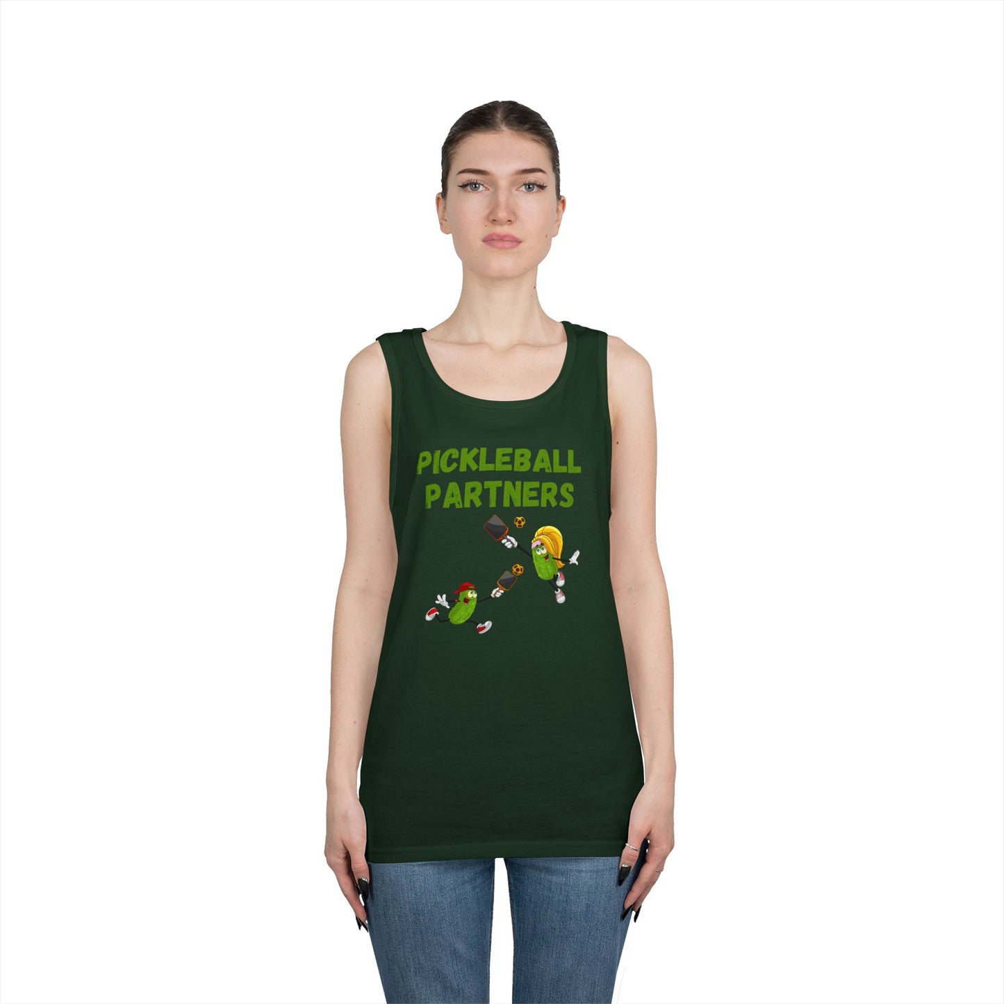 Pickleball Partners 2 // Unisex Heavy Cotton Tank Top