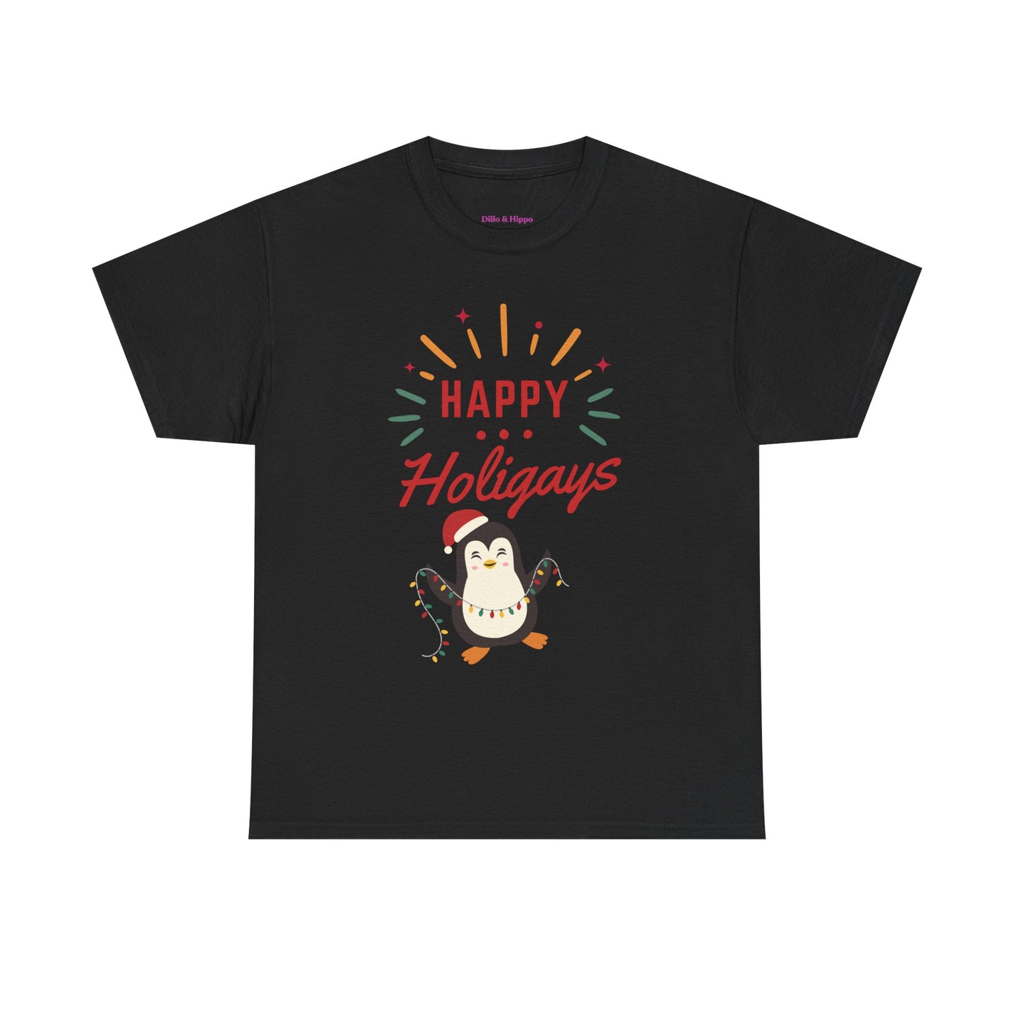 Happy Holigay Penguin Unisex Heavy Cotton Tee