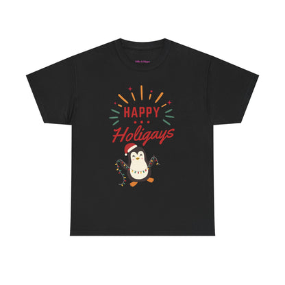 Happy Holigay Penguin Unisex Heavy Cotton Tee