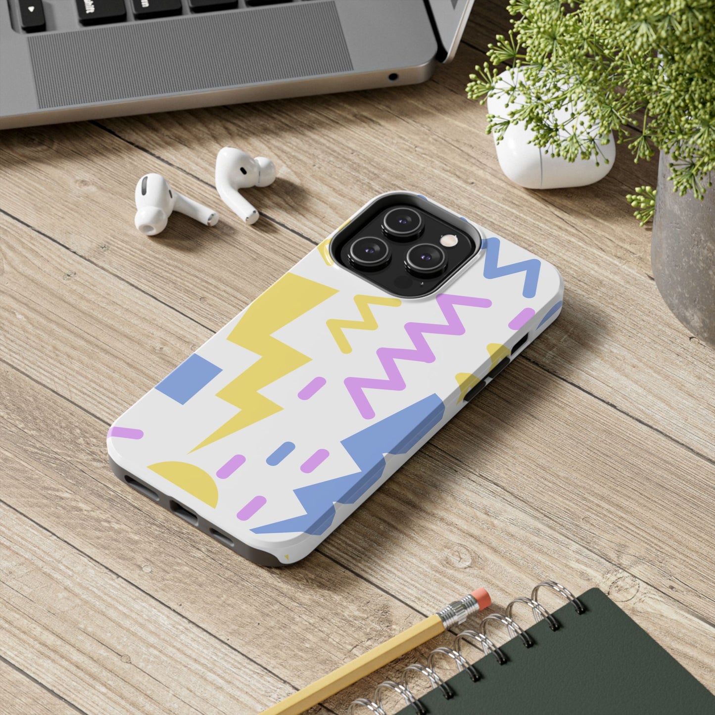Zig Zag and Shapes // iPhone Case