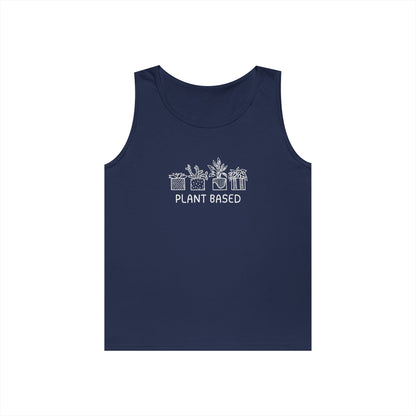 Plant Based // Unisex Heavy Cotton Tank Top - Perfect for Eco Lovers