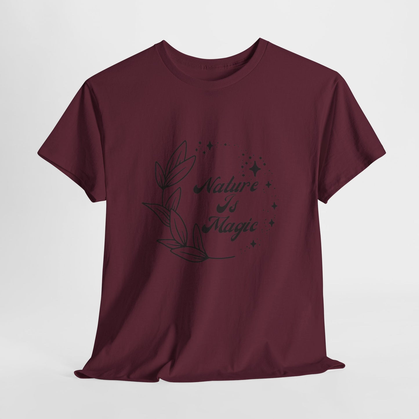 Nature is Magic // Unisex Heavy Cotton Tee - Nature-Themed Casual Wear