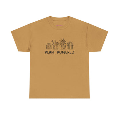 Plant Powered // Unisex Heavy Cotton Tee - Perfect for Everyday Comfort