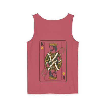 Tennis - King of the Court - Vintage Playing Card - Tank Top — Graphic Tank