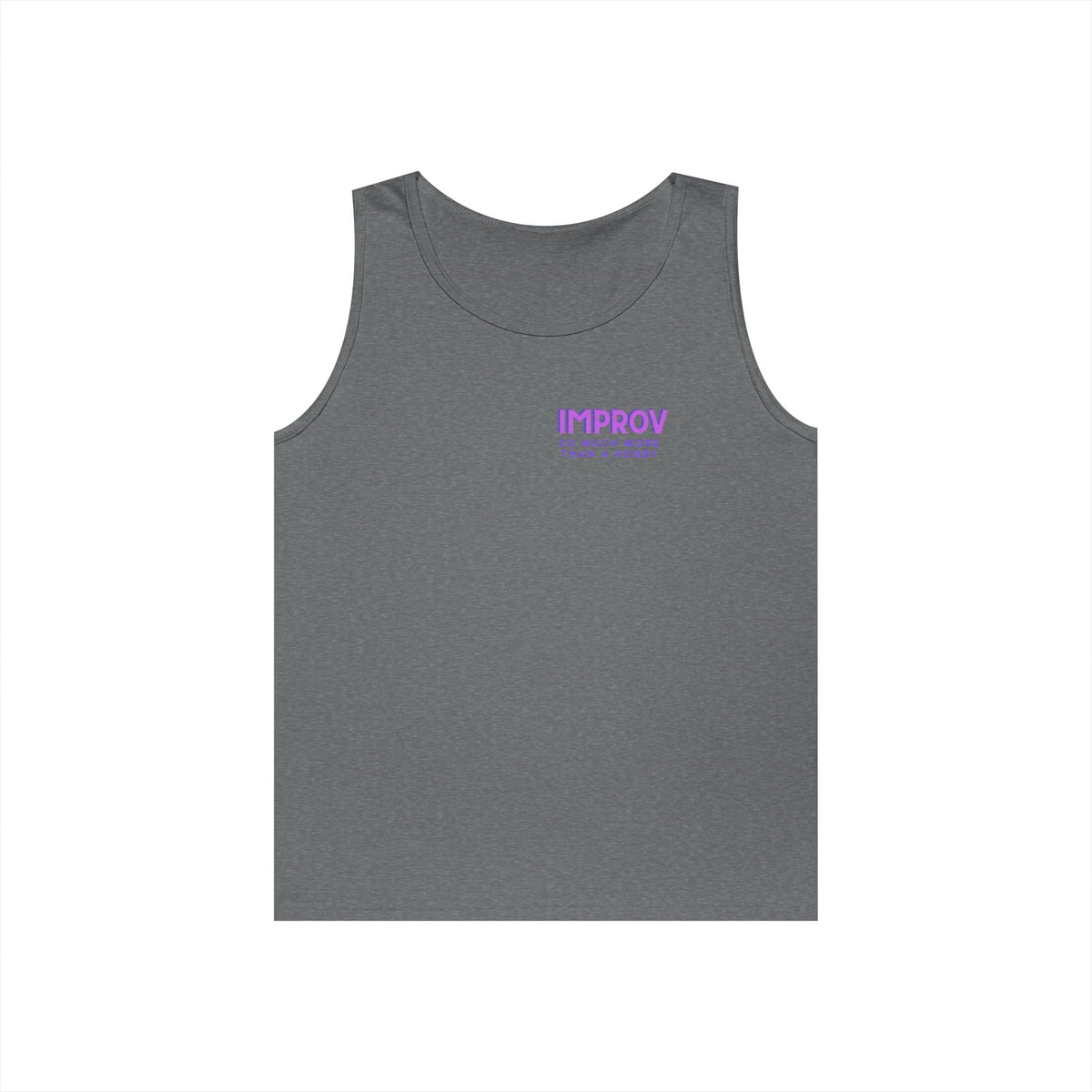 Improv, "Yes, And" Double-sided // Vibes Unisex Heavy Cotton Tank Top