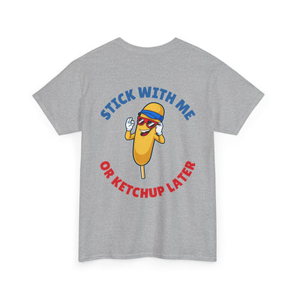Funny Corndog Season // Unisex Heavy Cotton Tee | Perfect for Food Lovers and Festivals