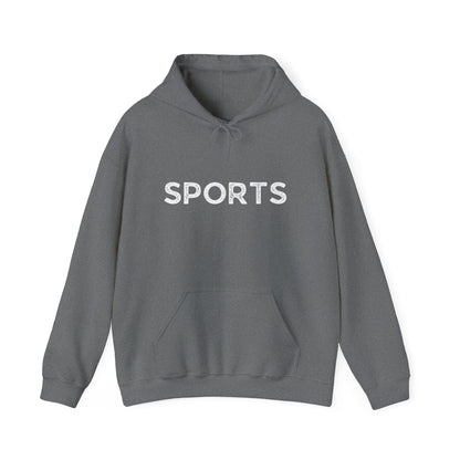 Sports // Unisex Heavy Blend™ Hooded Sweatshirt - White Text