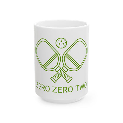 Zero Zero Two // Ceramic Mug, (11oz, 15oz)