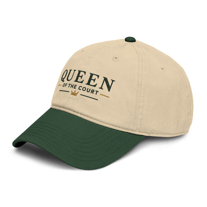 Queen of the Court Washed Baseball Cap — Pickleball or Tennis Player Hat