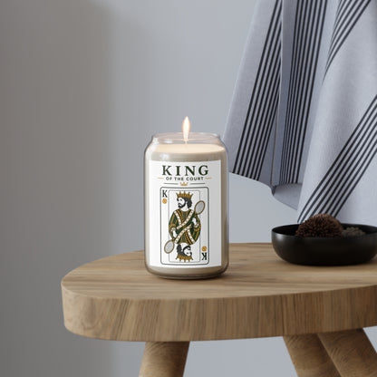 Tennis- King of the Court - Vintage Playing Card -  Scented Soy Candle — 13.75 oz