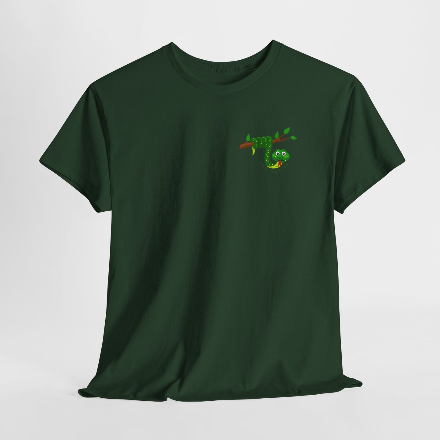 Keep Hanging On - Snake // Unisex Heavy Cotton Tee - Positive Message T-Shirt