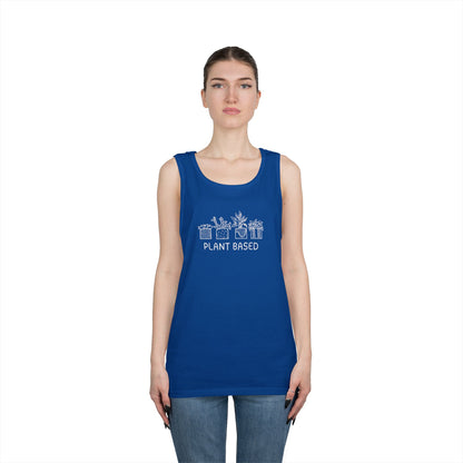 Plant Based // Unisex Heavy Cotton Tank Top - Perfect for Eco Lovers