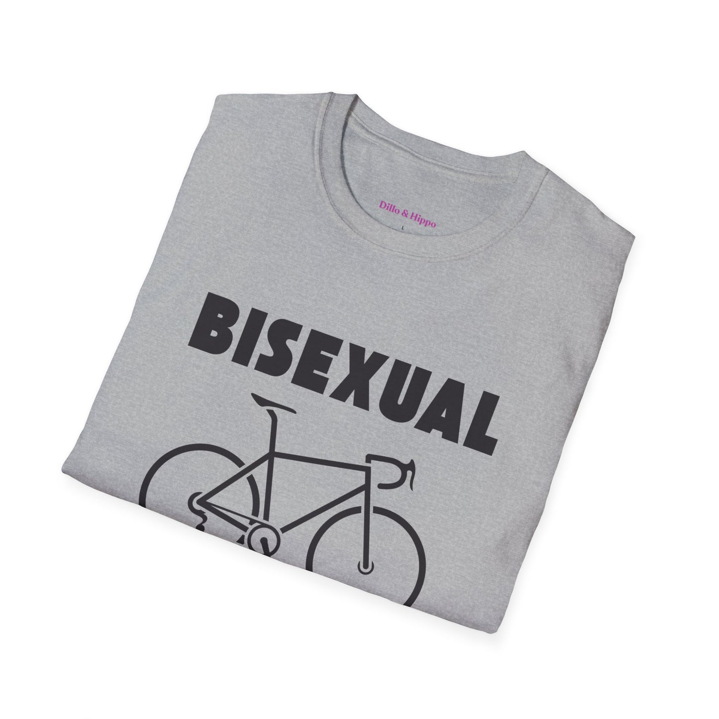 Bisexual (Road) Bicyclist  // Unisex Softstyle T-Shirt