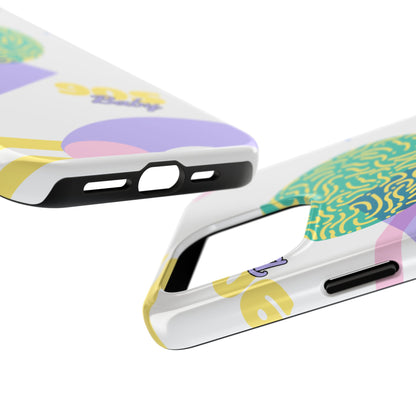 Pastel 90s Baby and Shapes // iPhone Case