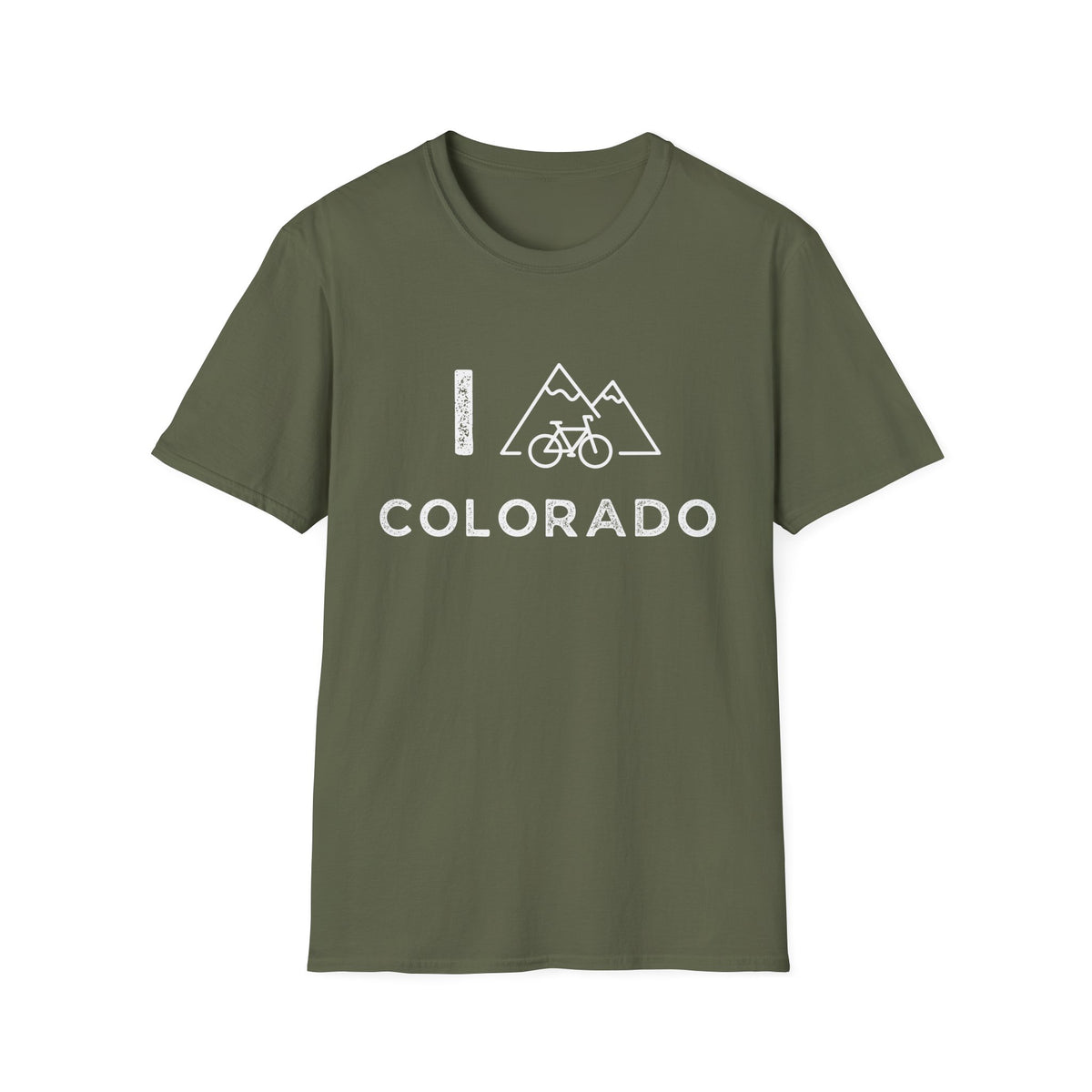 I (Mountain) Bike Colorado // Unisex Softstyle T-Shirt