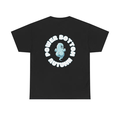 'Power Bottom Autumn' Blue Ghost // Playful Unisex Heavy Cotton Tee