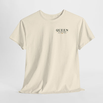 Tennis - Queen of the Court - Vintage Playing Card Graphic T-Shirt