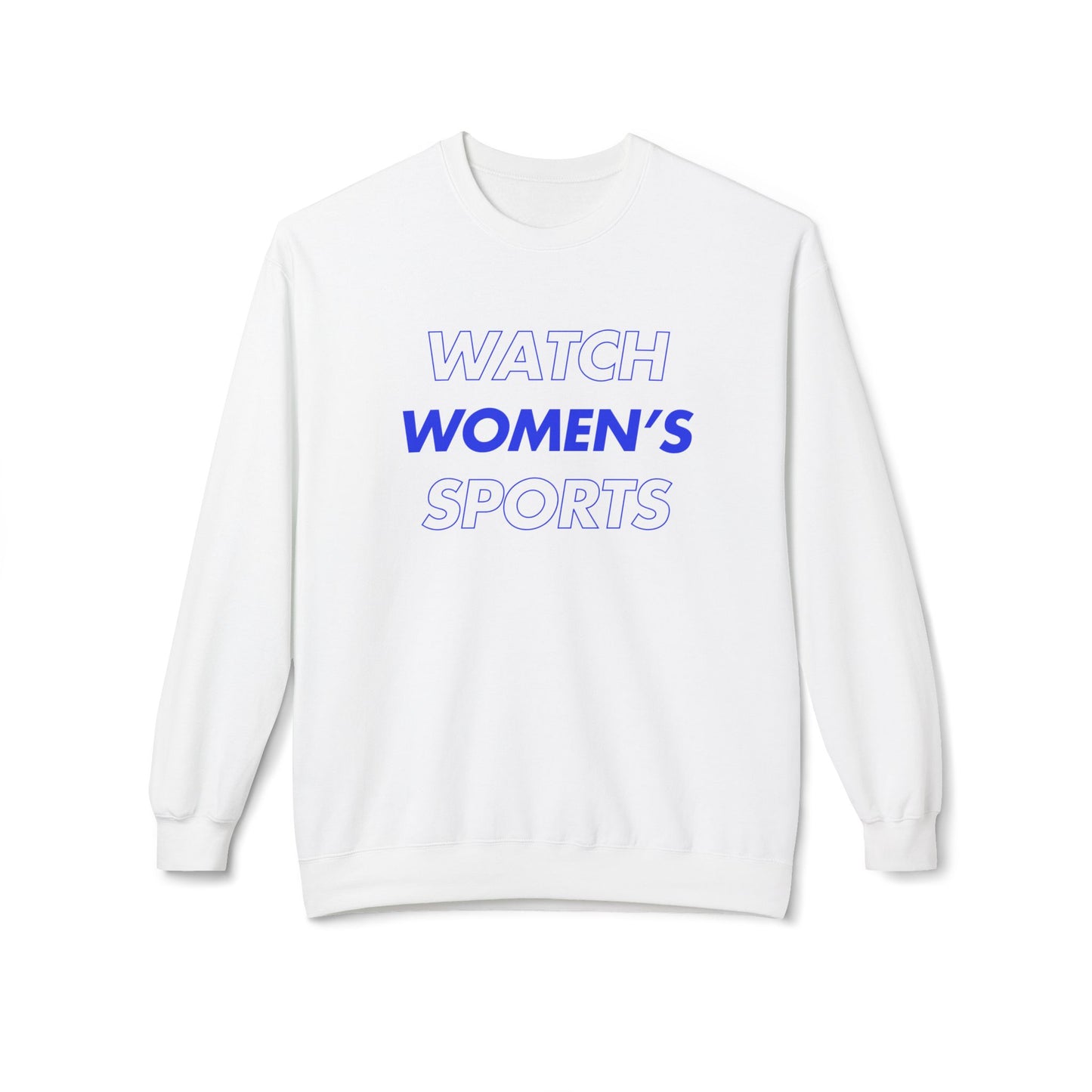 Watch Women's Sports // Unisex Midweight Softstyle Fleece Crewneck Sweatshirt