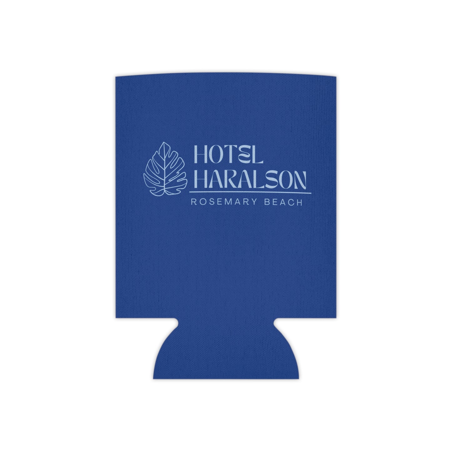 Custom - Personalized Hotel Haralson Can Cooler // Blue w/ Light Blue - Ideal for Beach Parties & Celebrations