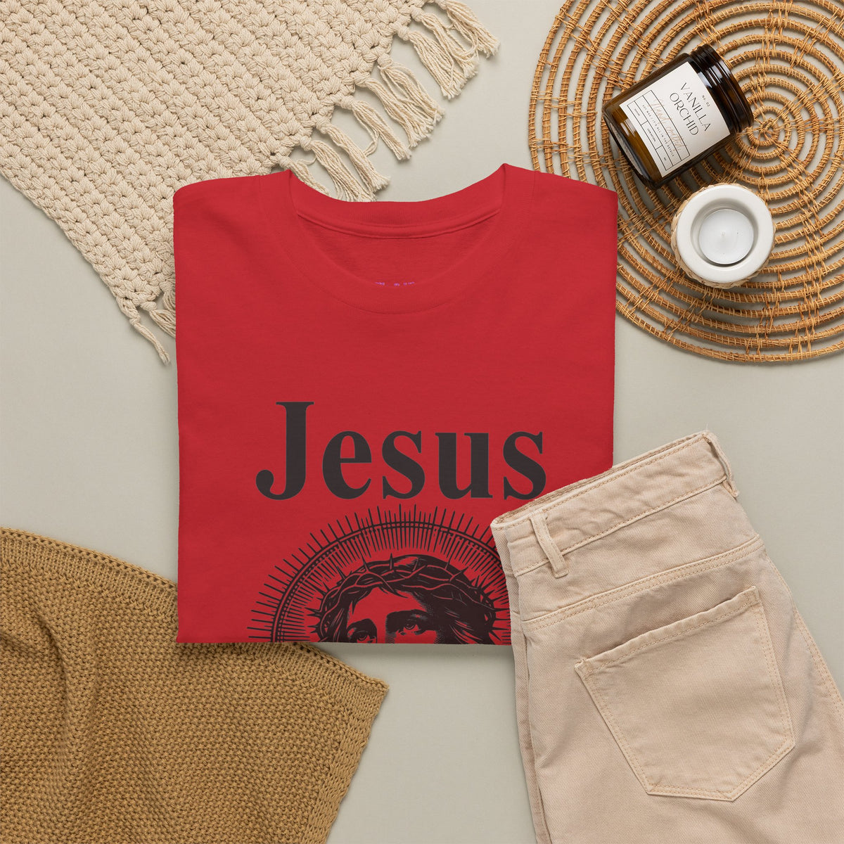 Religious Humor Unisex Heavy Cotton Tee - "Jesus Didn't Look Like This"