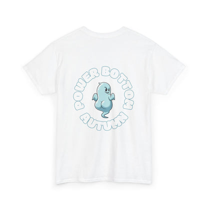 'Power Bottom Autumn' Blue Ghost // Playful Unisex Heavy Cotton Tee