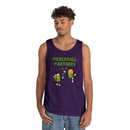 Pickleball Partners 3 // Unisex Heavy Cotton Tank Top