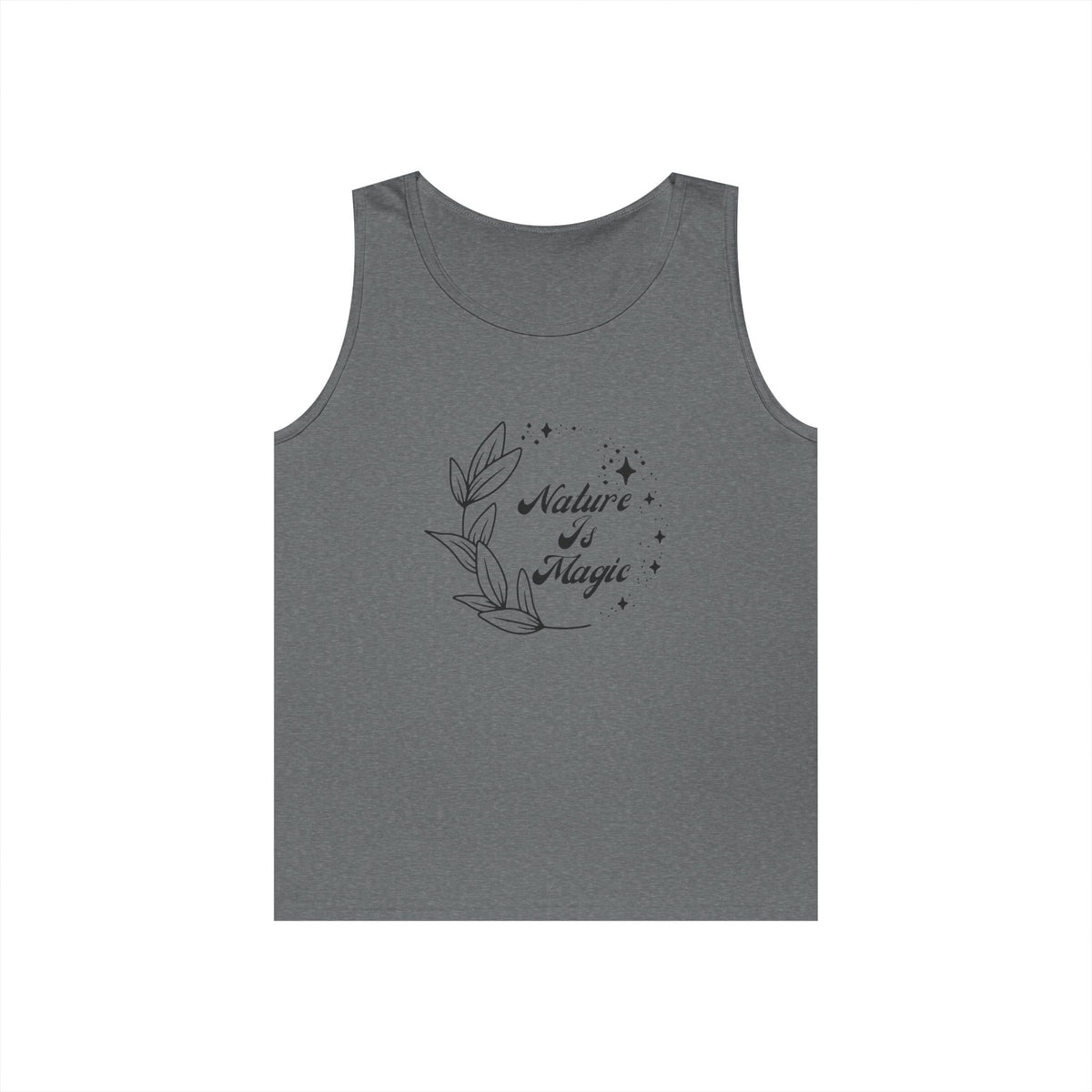 Nature is Magic // Unisex Heavy Cotton Tank Top -  Design for Outdoor Lovers