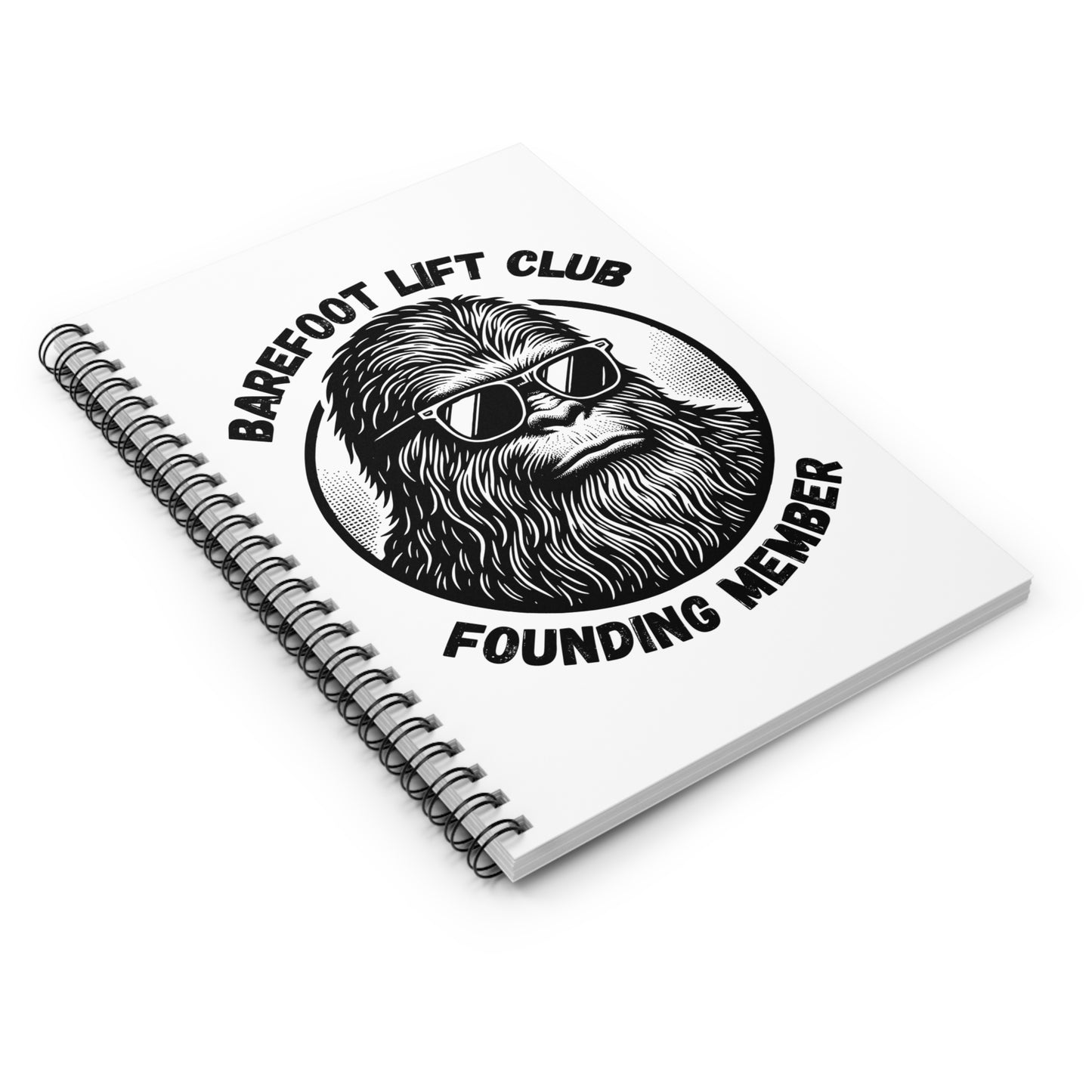 Barefoot Lift Club Founding Member // Spiral Notebook - Ruled Line