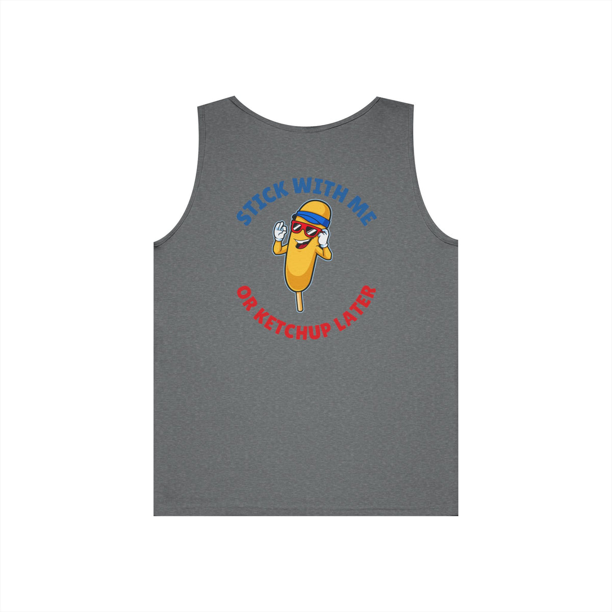 Corndog Season Unisex Heavy Cotton Tank Top - Fun Summer Apparel