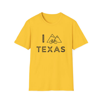 I (Mountain) Bike Texas // Unisex Softstyle T-Shirt