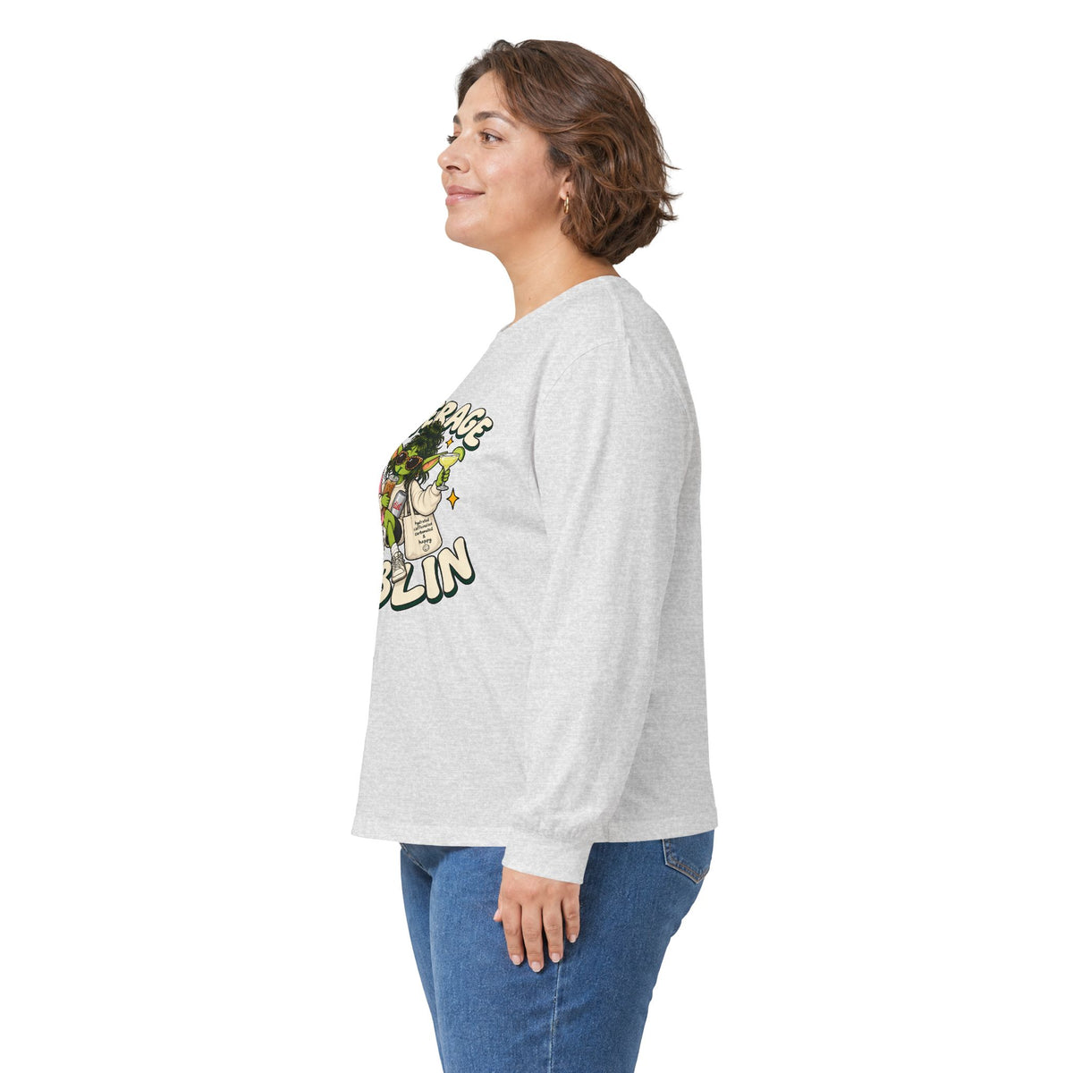 Beverage Goblin Long Sleeve T-Shirt — Cute Retro Drink Lover Tee