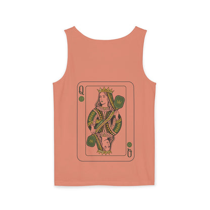 Pickleball - Queen of the Court - Vintage Playing Card - Tank Top — Graphic Tank