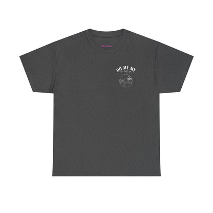 Oh My My Vintage Vinyl Graphic - Pocket Placement // Unisex Heavy Cotton Tee - Perfect for Music Lovers