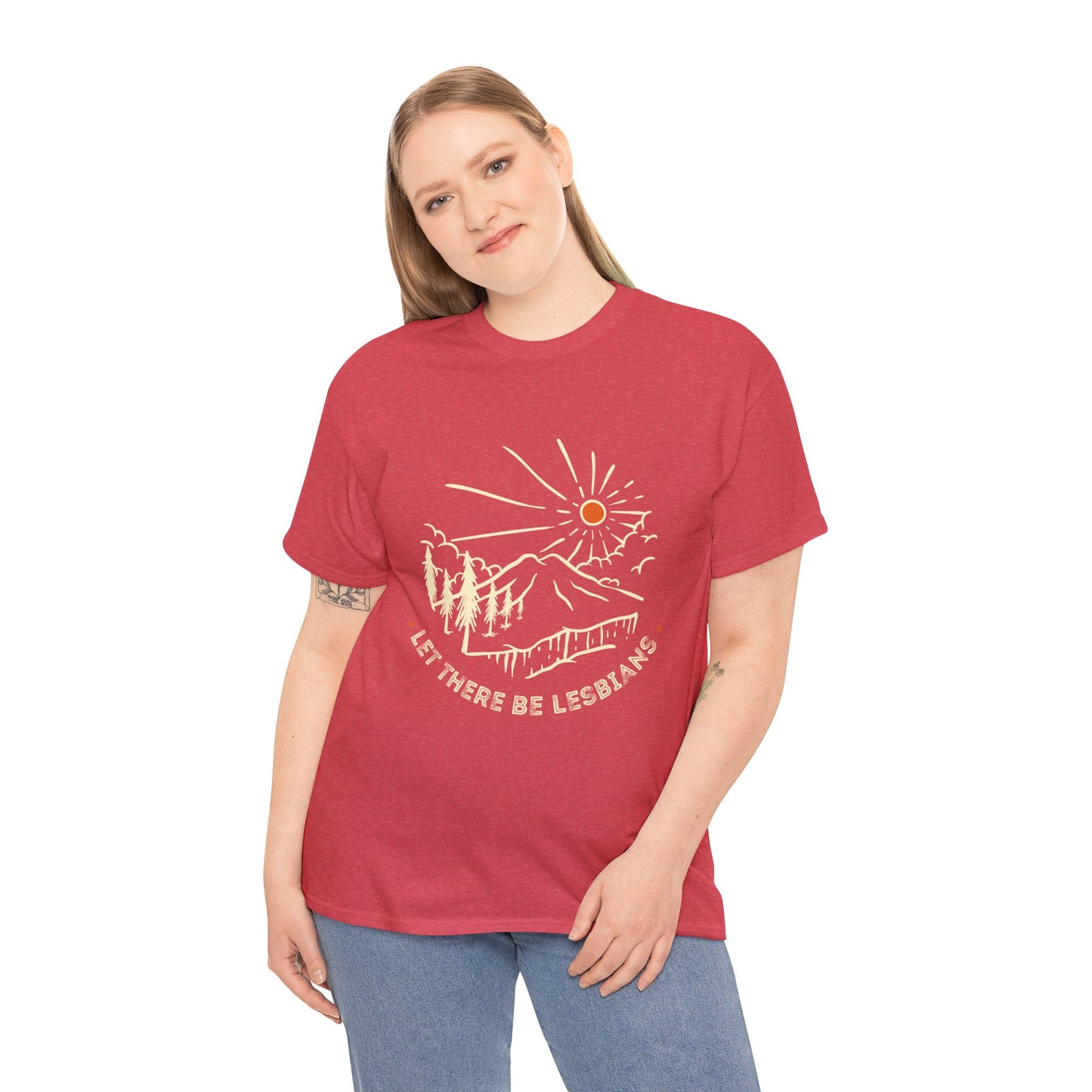 Let There Be Lesbians // Unisex Heavy Cotton Tee - Pride Fashion Statement T-Shirt