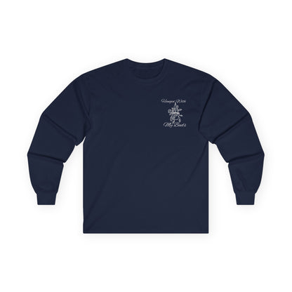 Hangin' With My Buds // Unisex Ultra Cotton Long Sleeve Tee - 'Happy Plants' Botanical Design