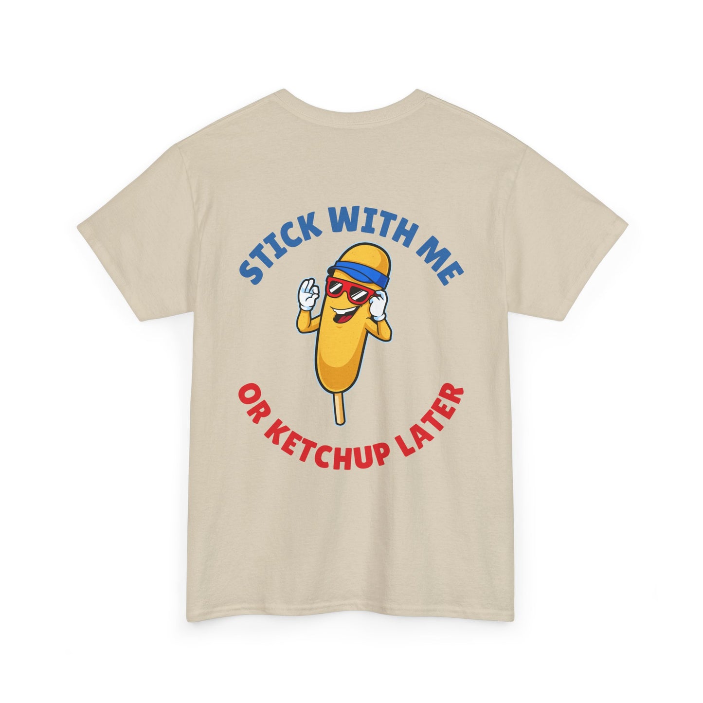 Funny Corndog Season // Unisex Heavy Cotton Tee | Perfect for Food Lovers and Festivals