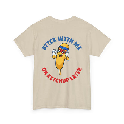 Funny Corndog Season // Unisex Heavy Cotton Tee | Perfect for Food Lovers and Festivals