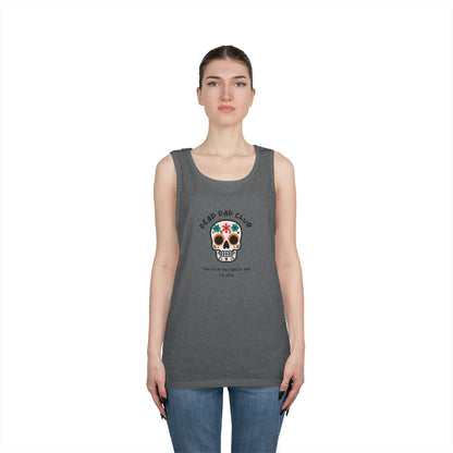 Dead Dad Club Skull // Unisex Heavy Cotton Tank Top