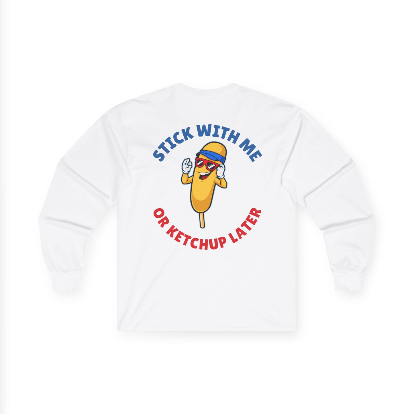 Corndog Season // Long Sleeve Tee - Fun Unisex Apparel for Food Lovers